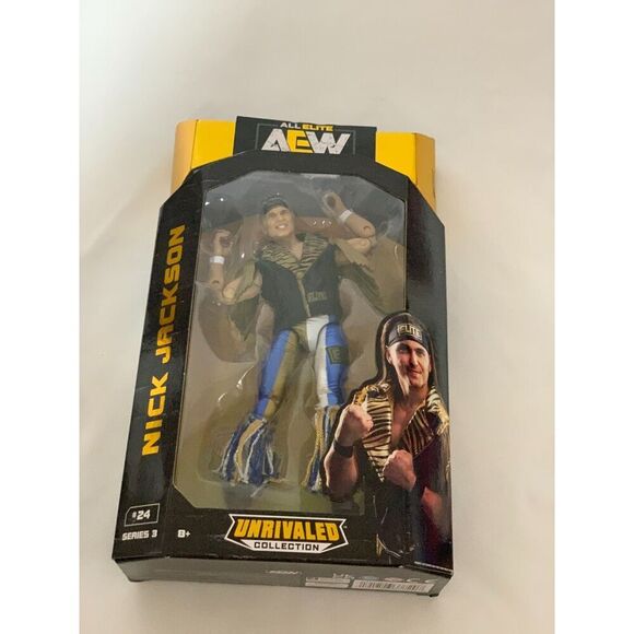 AEW Unrivaled Nick Jackson Series 3 Elite Wrestling collector Action Figure #23 - Picture 4 of 4
